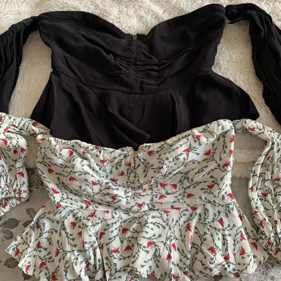 Bebe off the shoulder tops- 0- NWT - Picture 2 of 4